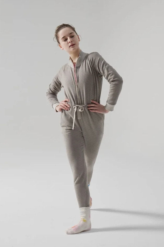 MODAL® FITTED JUMPSUIT | ASH BROWN