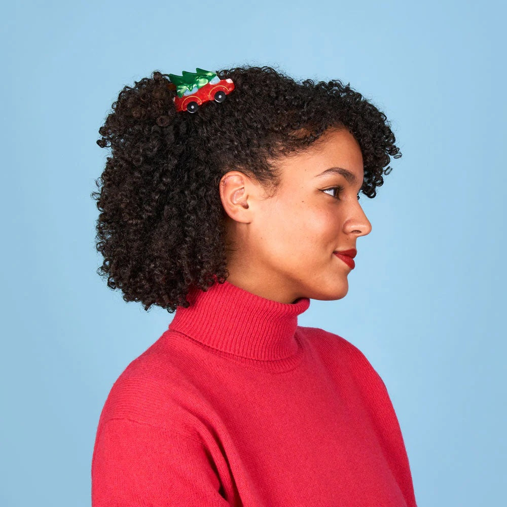 CHRISTMAS CAR HAIR CLAW