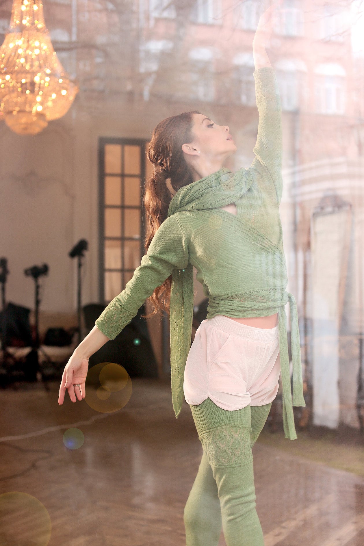 Cardigan by Evgenia Obraztsova Green Apple