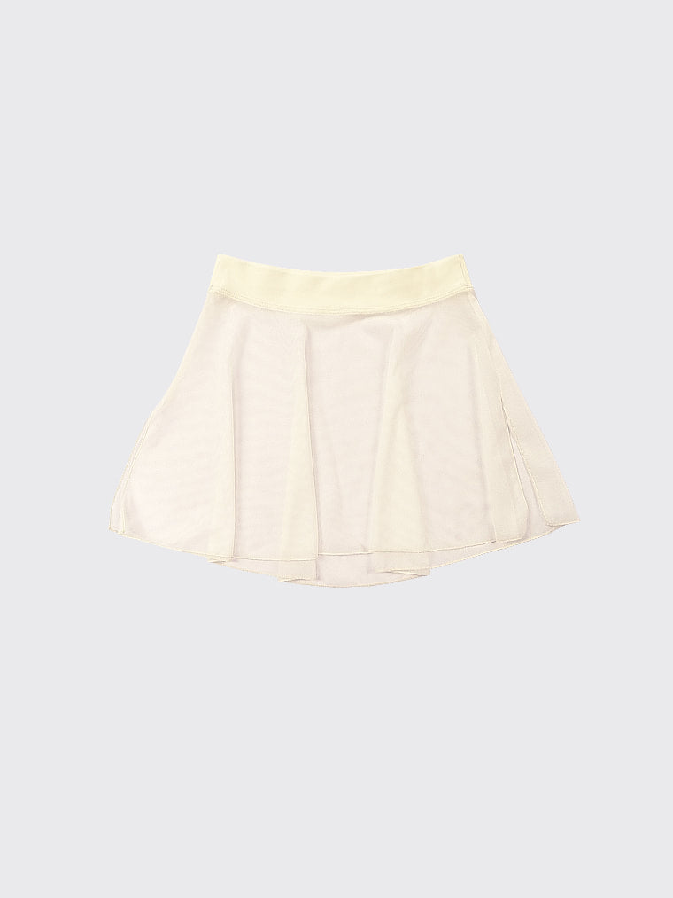 Tunique-skirt mini with slits | Champagne