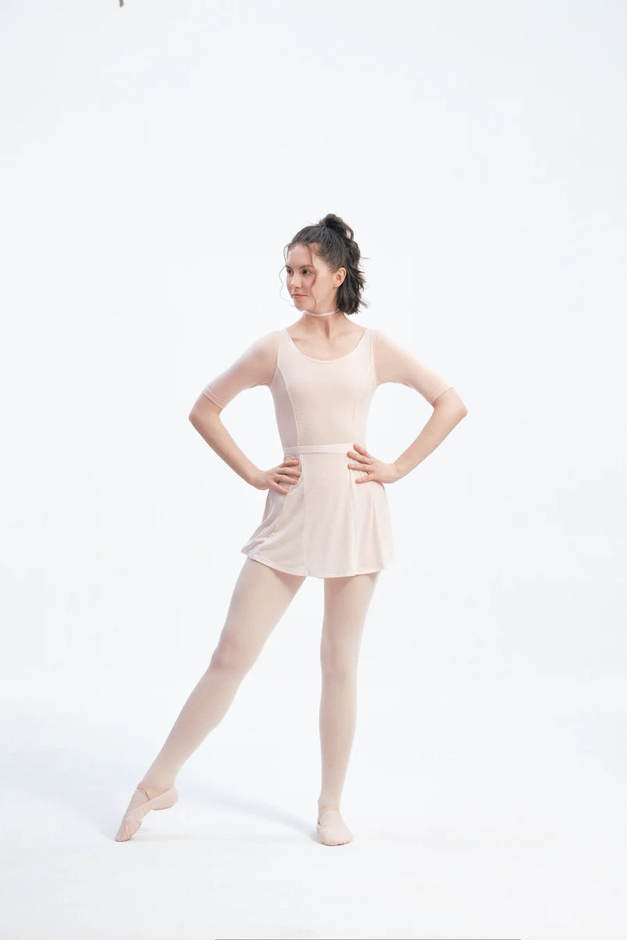 TENCEL™ Ballet Dress | White Pink
