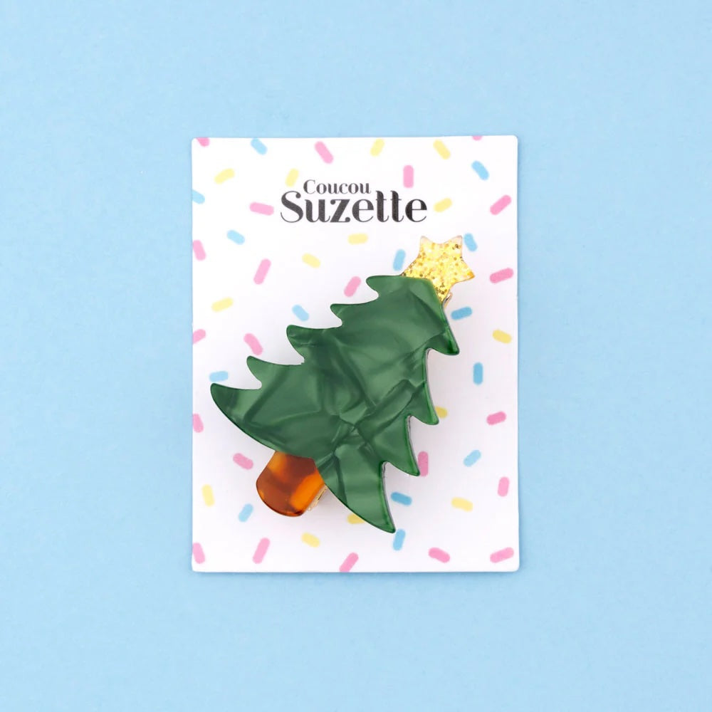CHRISTMAS TREE HAIR CLIP