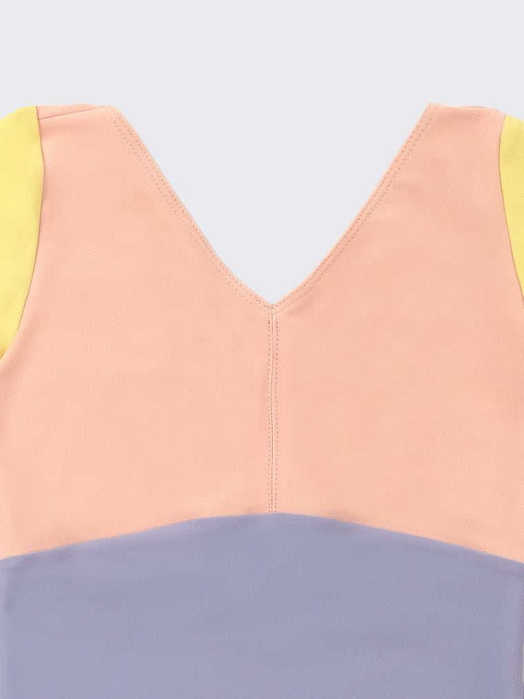 Petite Etoile tricolor girls leotard