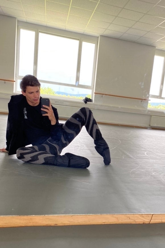 Male T-shirt Natural born Ballet Maniacs Black