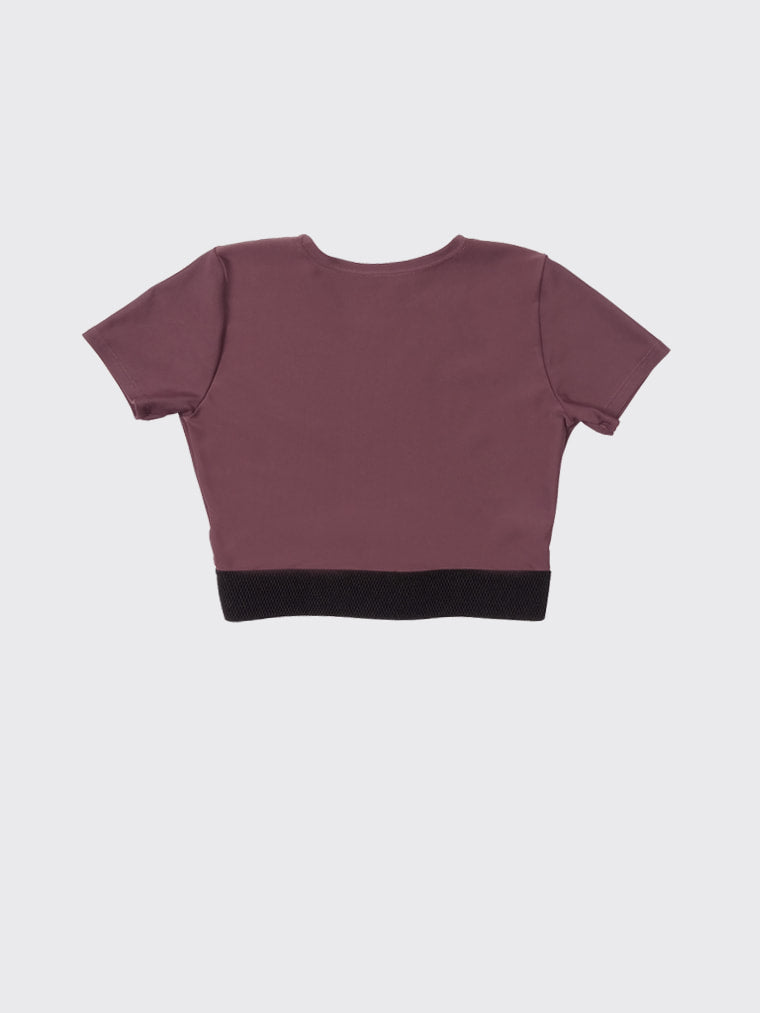 T-shirt top | Cherry mocha