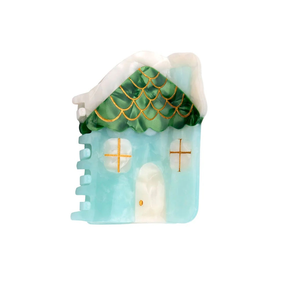 SNOWY HOUSE HAIR CLAW