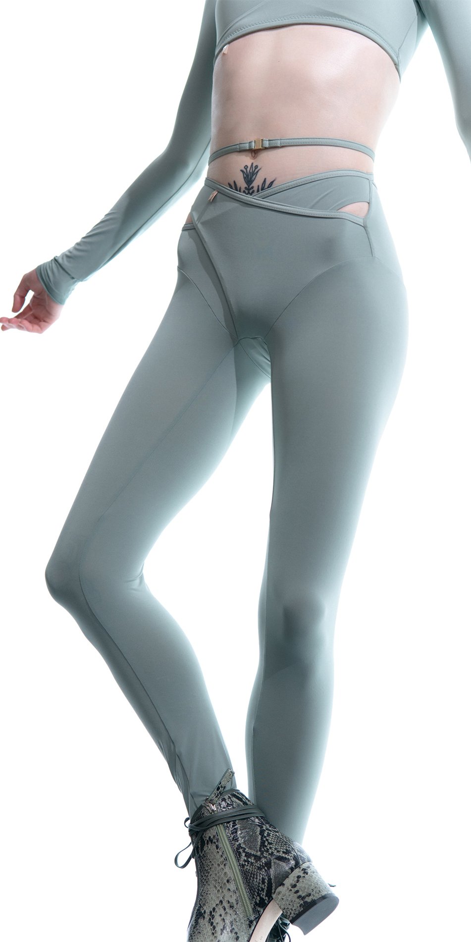 ECLIPSE – mint groin wrap pantyhose