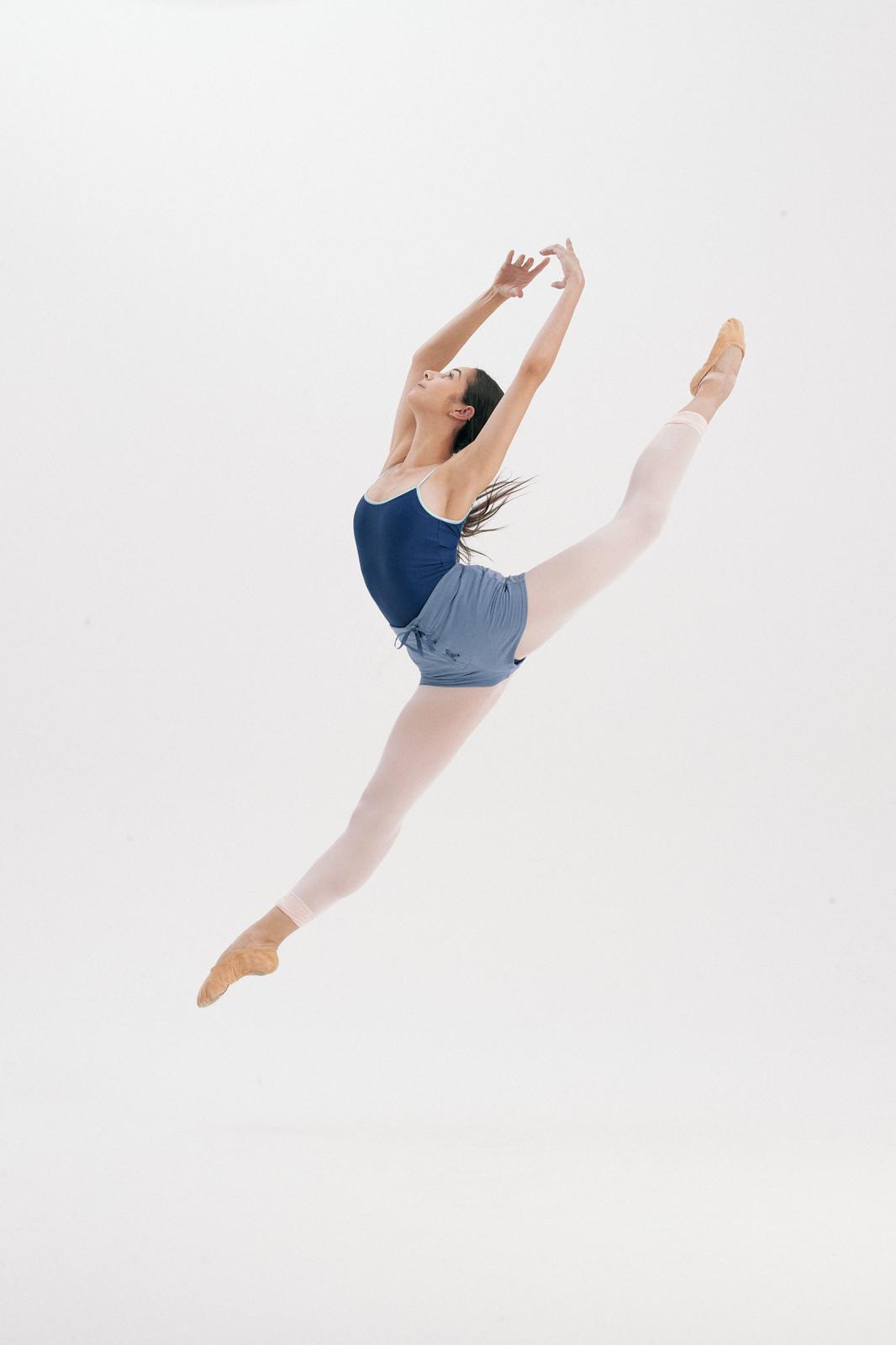 ECONYL® THIN STRAPS LEOTARD with Bra pad | DARK BLUE