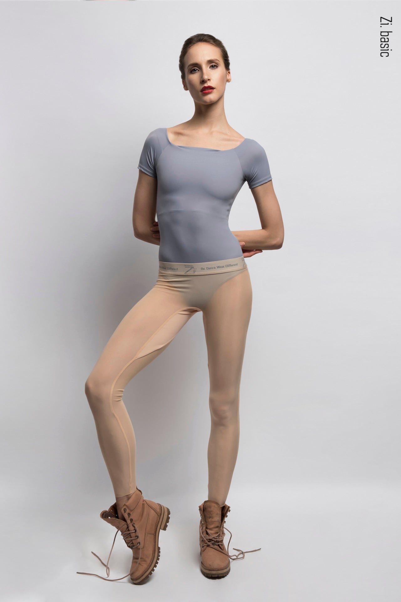 Translucent Ziphirus leggings Zold | beige