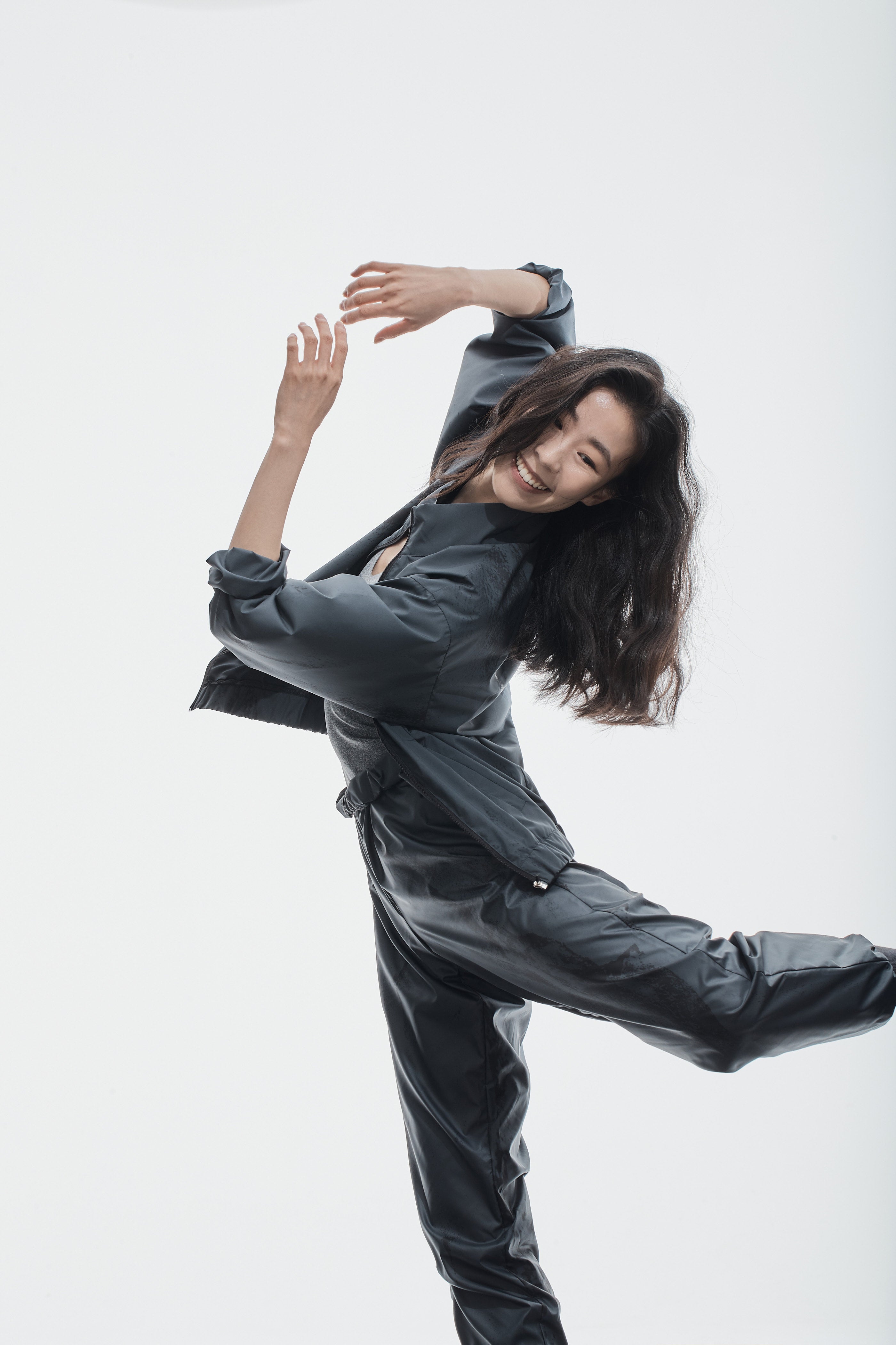 PRINTED RECYCLED POLYESTER JACKET | DARK ICE