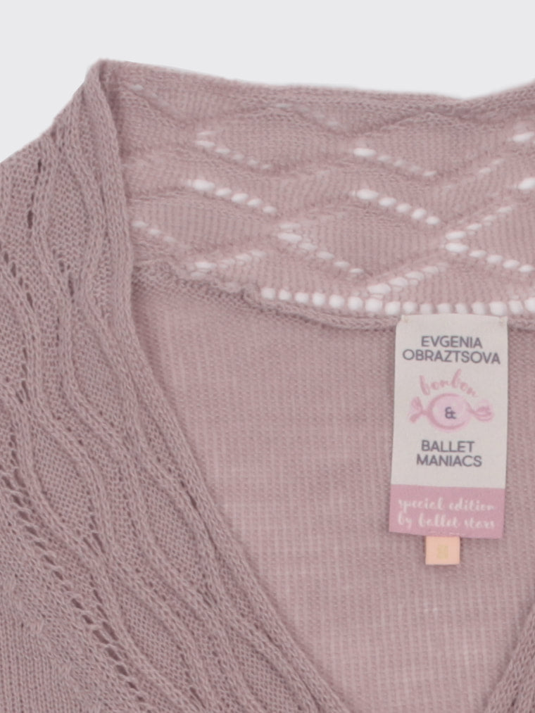 Cardigan by Evgenia Obraztsova Dusty Lilac