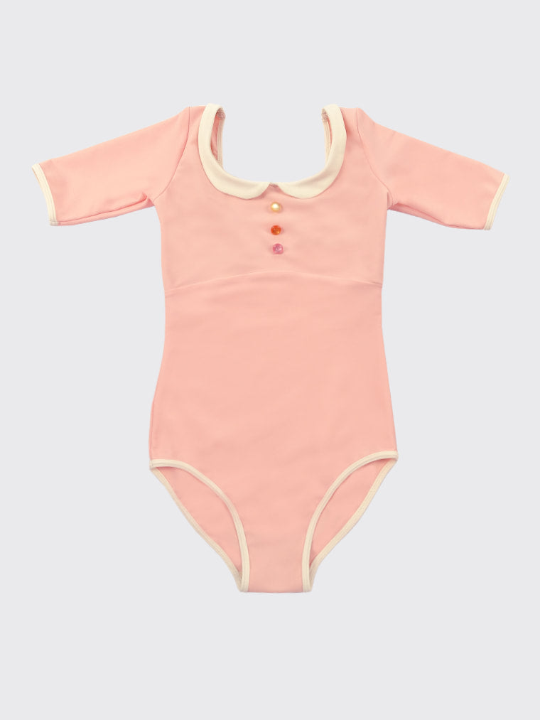 Montpensier girls leotard | Pink peach