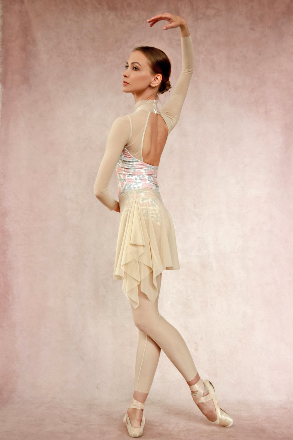 Unique-skirt mini | Nude Rose