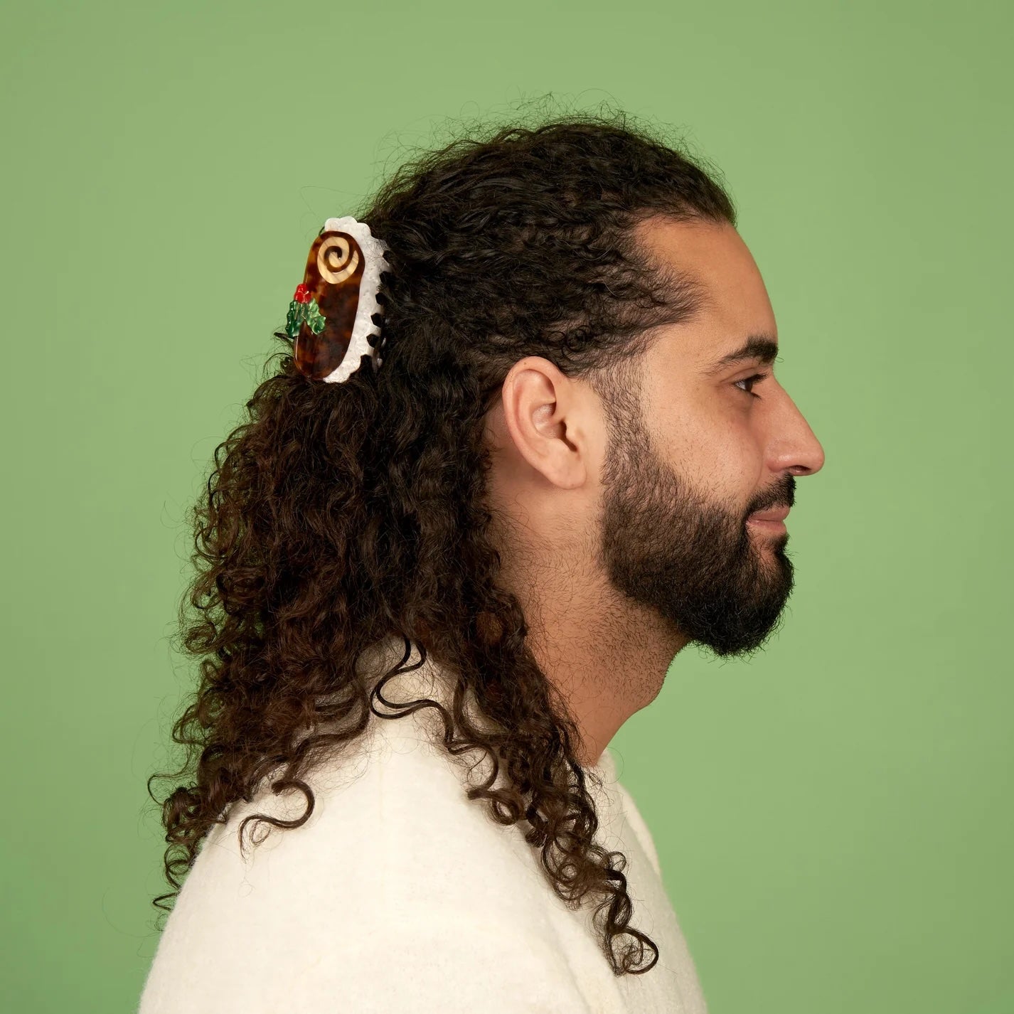 CHRISTMAS LOG CAKE HAIR CLAW