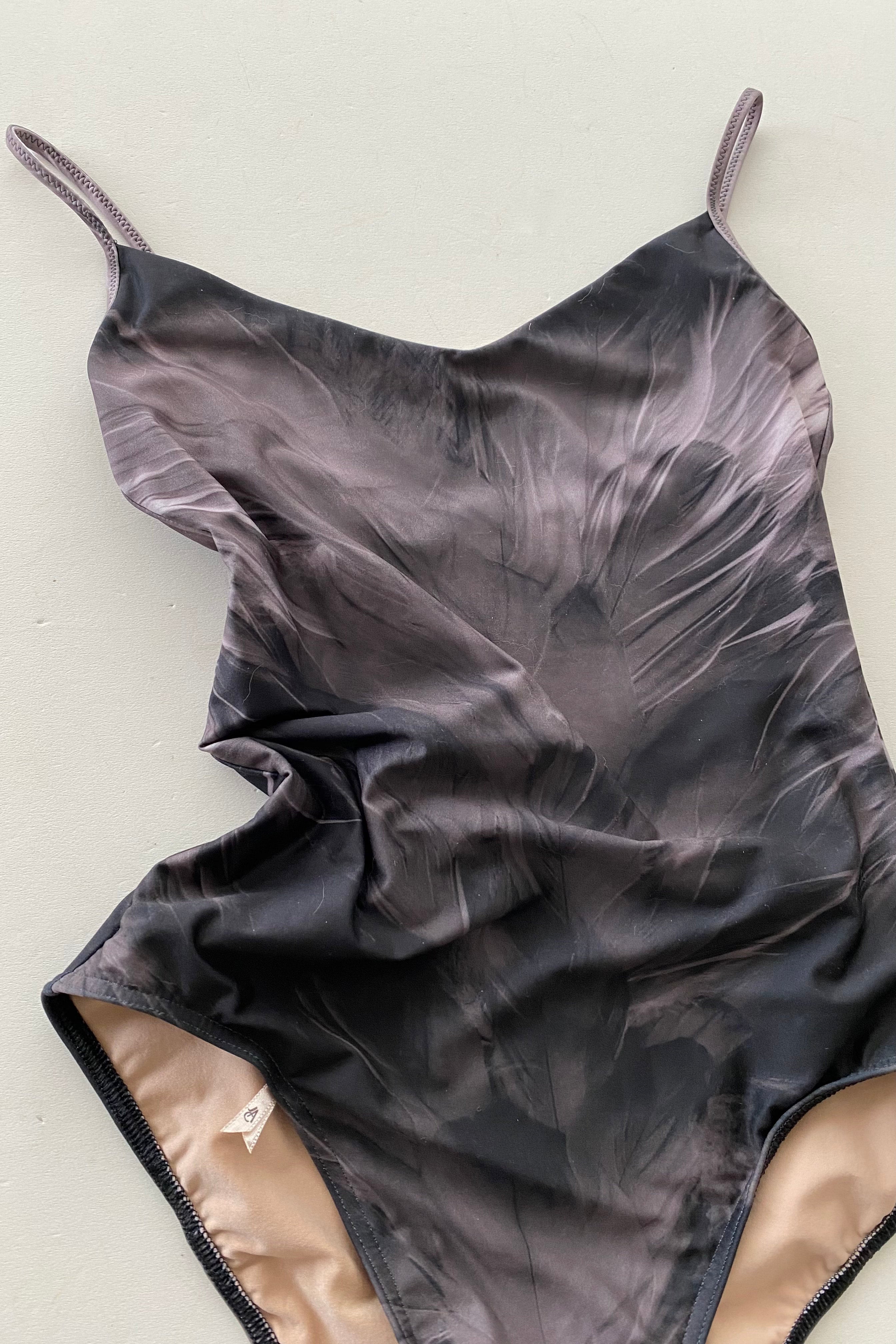 SWAN – classic camisole leotard – black