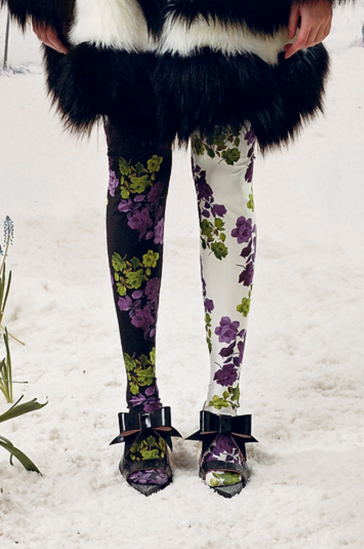 Lillo Tights | Black & White (Half/Half)