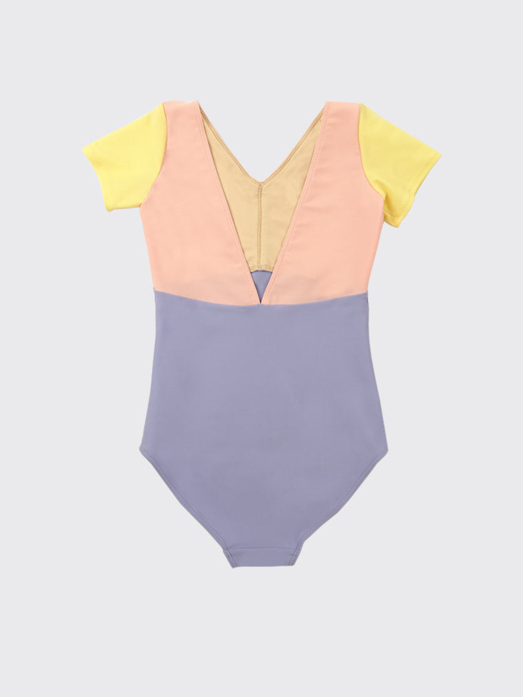 Petite Etoile tricolor girls leotard