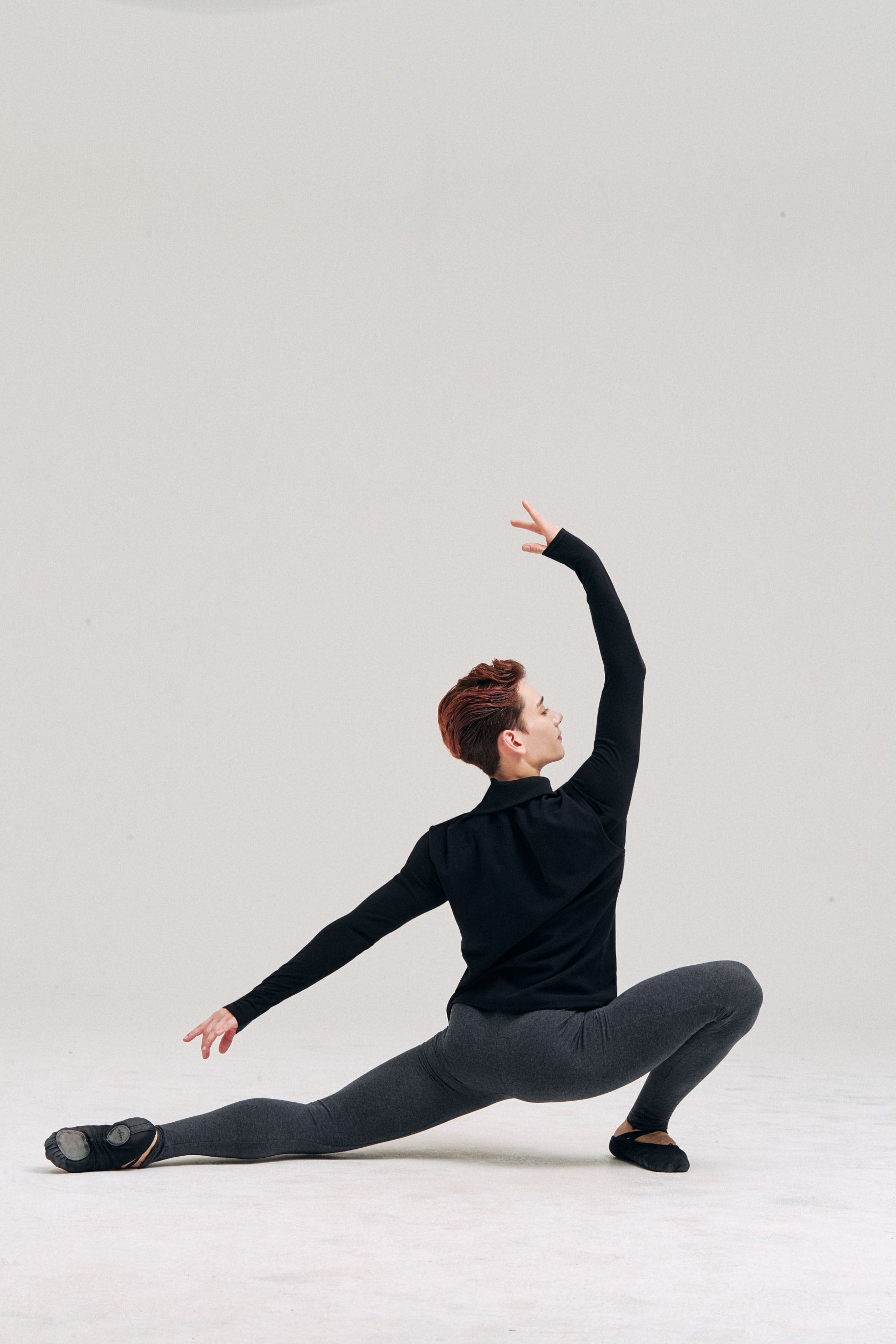 MEN ORGANIC COTTON LEGGINGS - ANTHRACITE