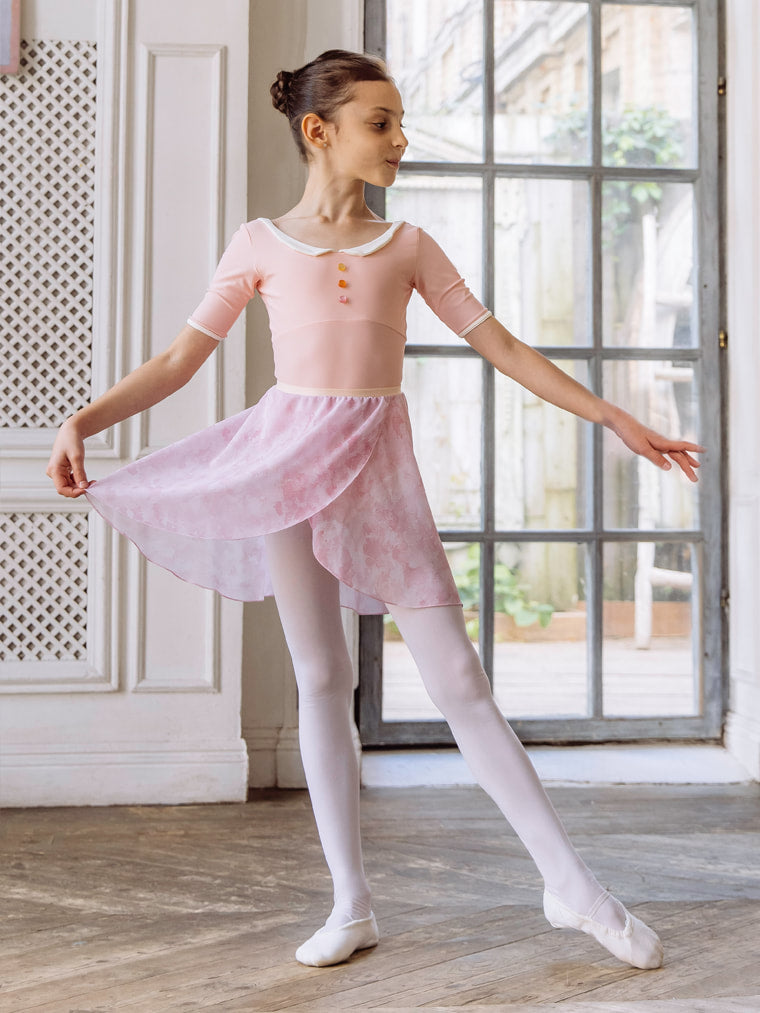 Montpensier girls leotard | Pink peach