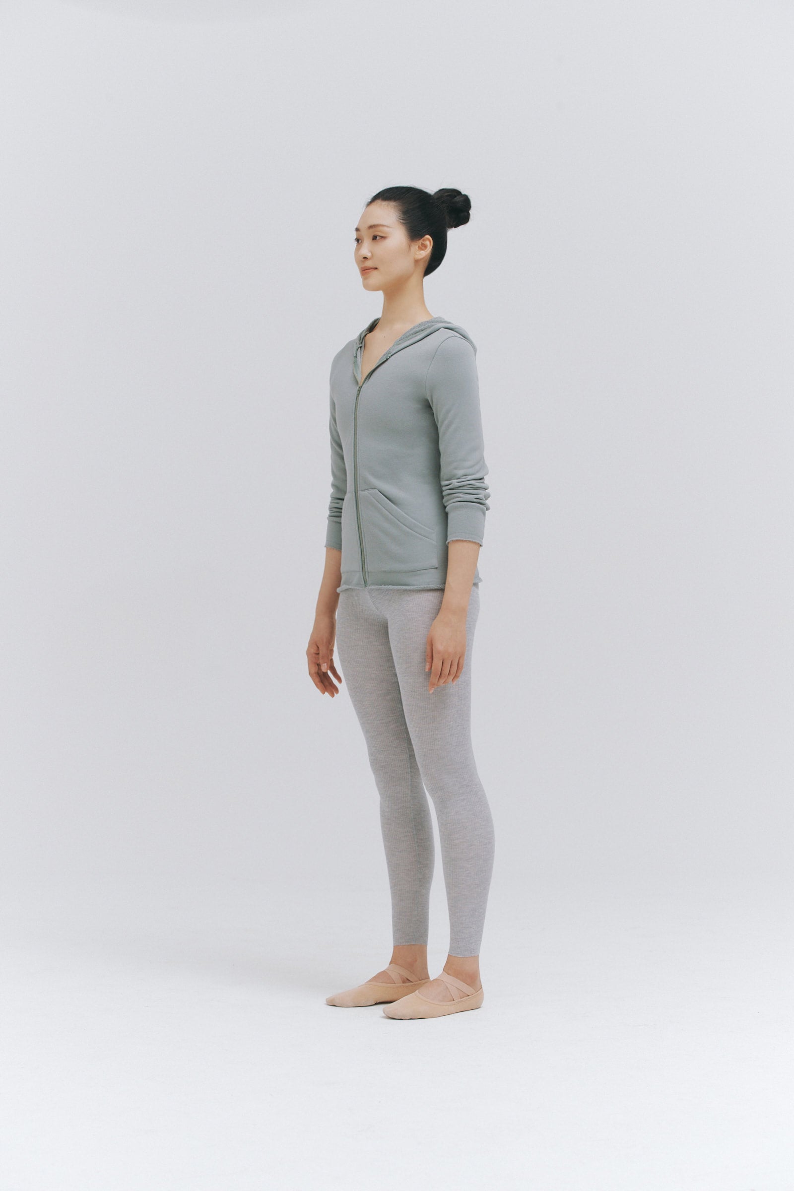 ORGANIC COTTON LACED HOODIE | SAUGE