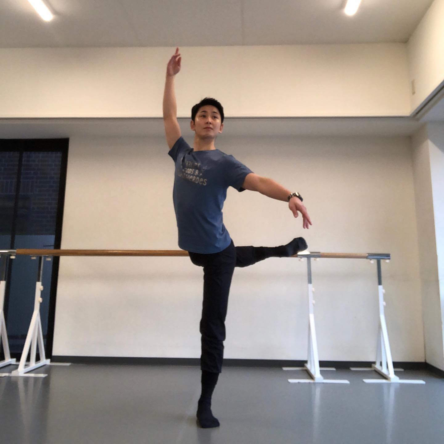 Male T-shirt Ballet Gods & Superheroes Thundercloud