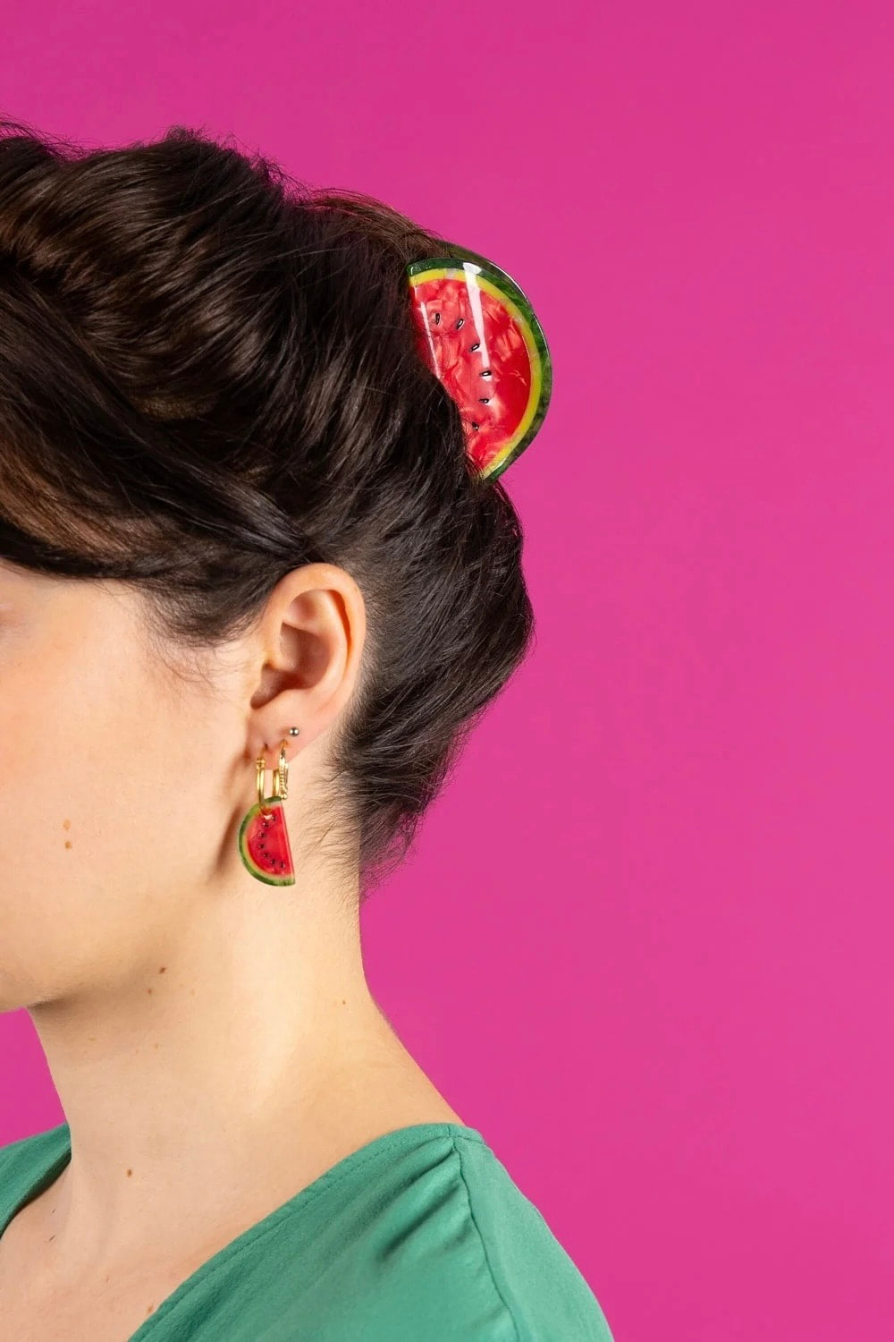 WATERMELON HAIR CLAW