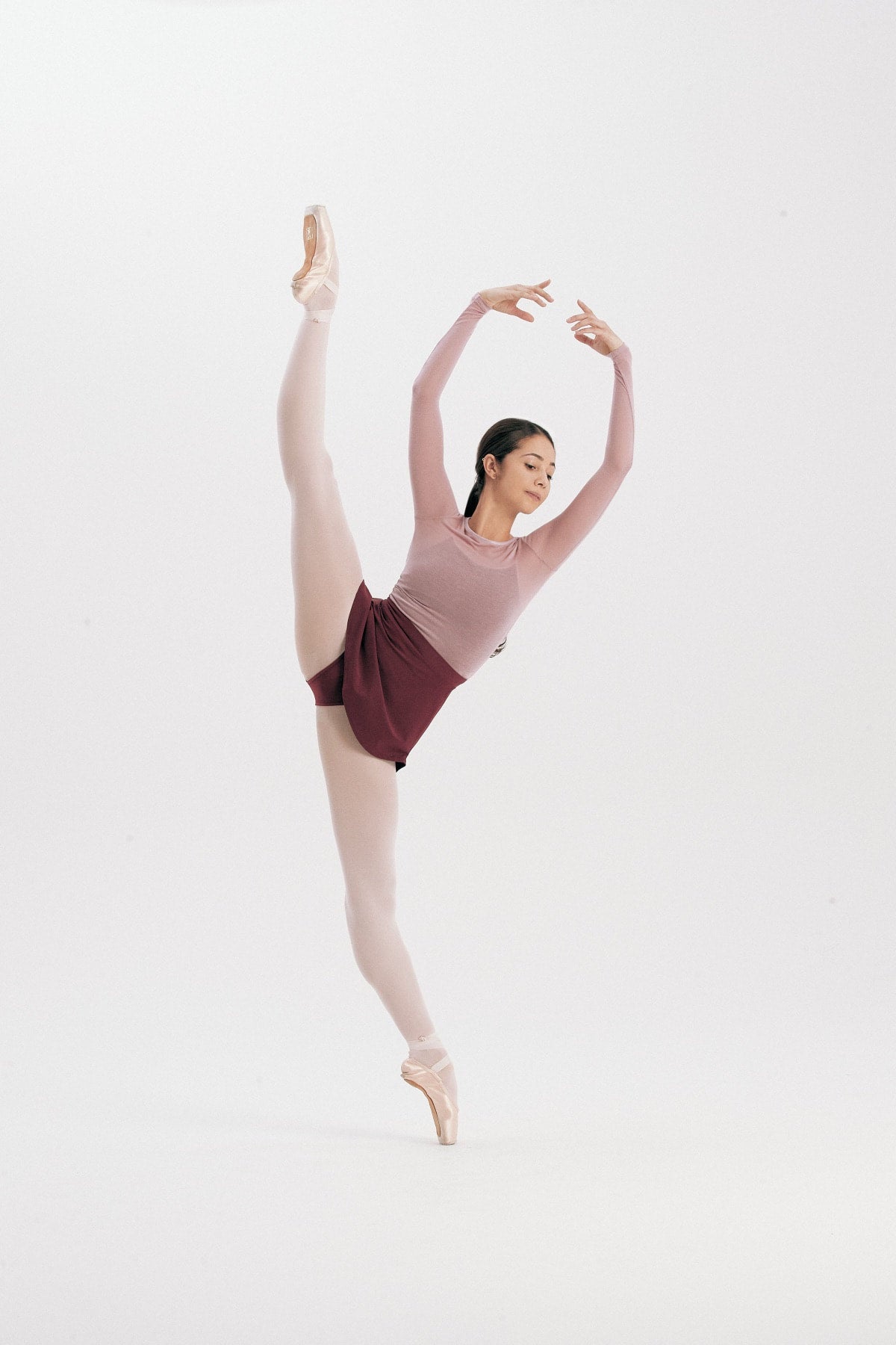 ECONYL® BALLET SKIRT | BURGUNDY