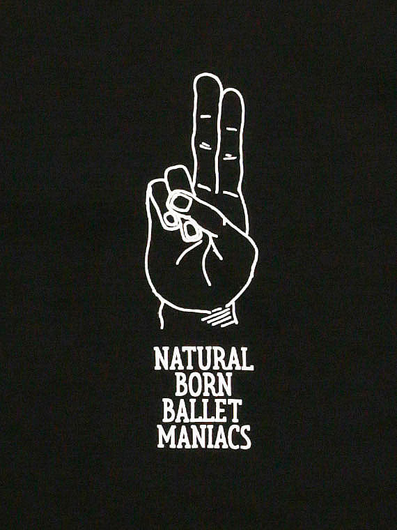 Male T-shirt Natural born Ballet Maniacs Black
