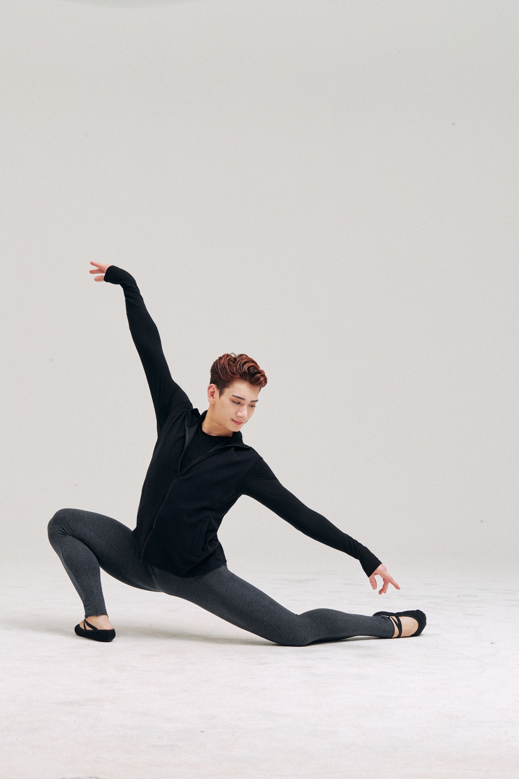 MEN ORGANIC COTTON LEGGINGS - ANTHRACITE