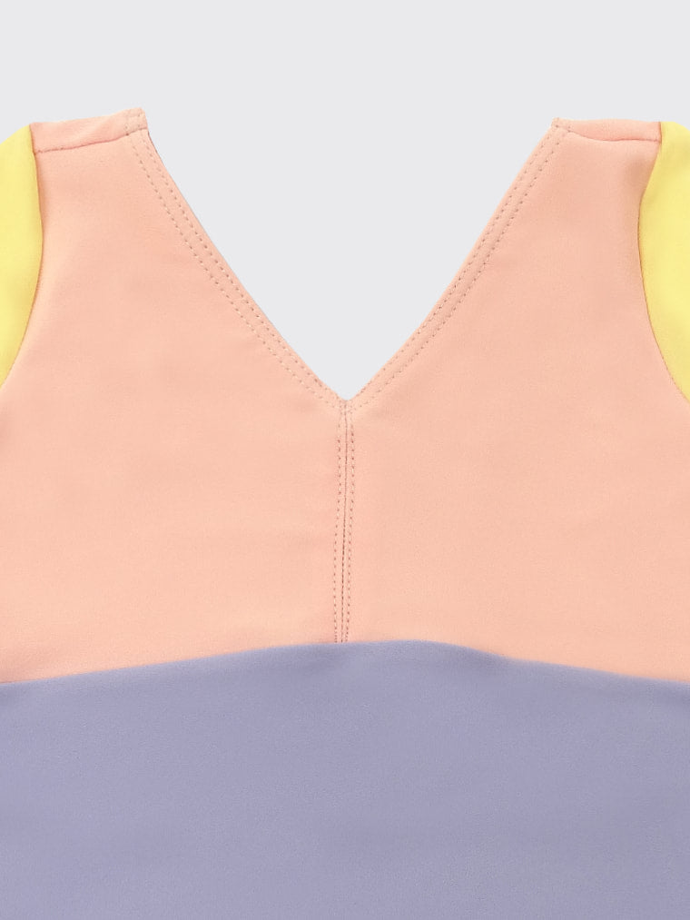 Petite Etoile tricolor girls leotard