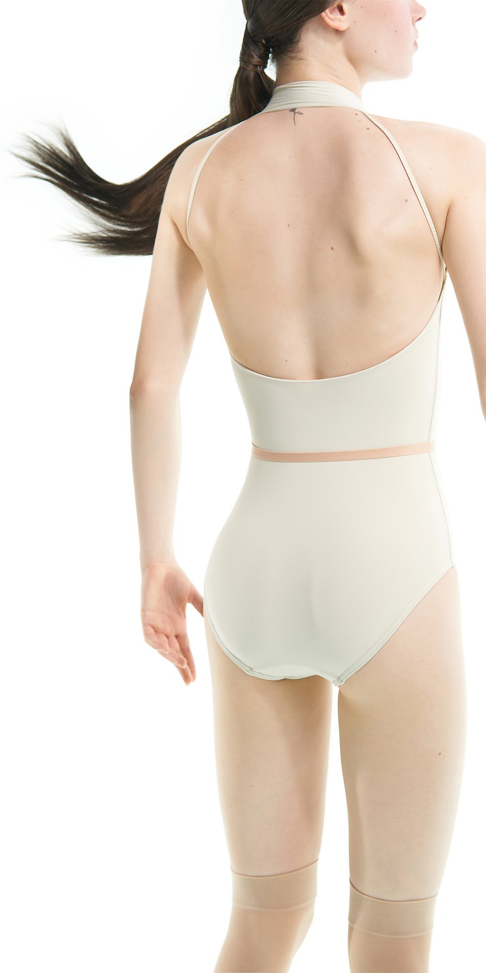 CHOKER – turtleneck leotard – marshmallow