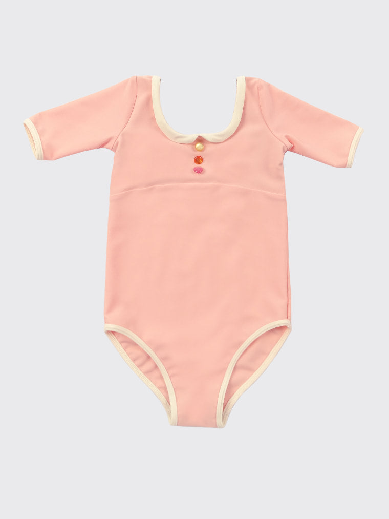 Montpensier girls leotard | Pink peach