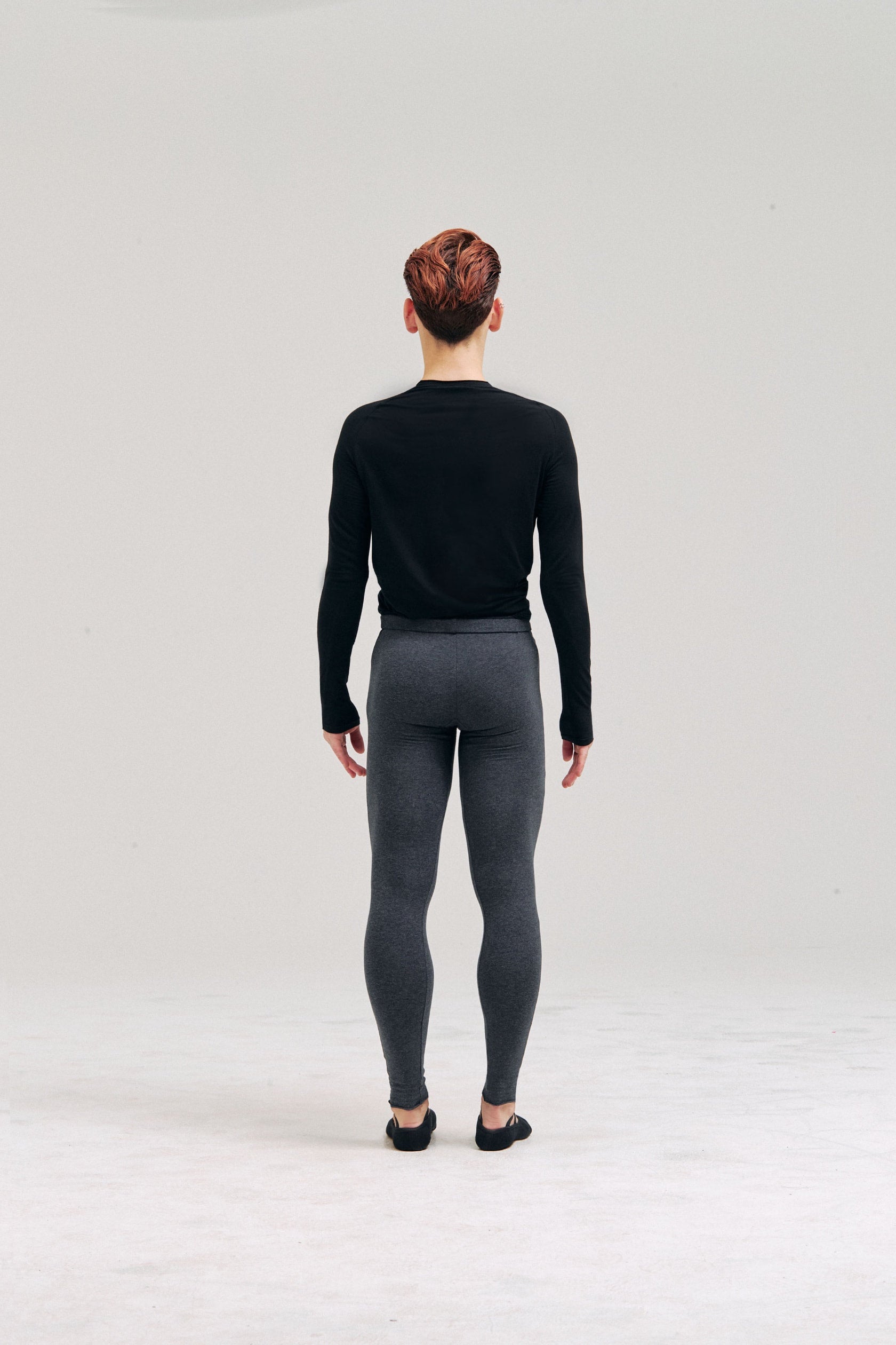 MEN ORGANIC COTTON LEGGINGS - ANTHRACITE