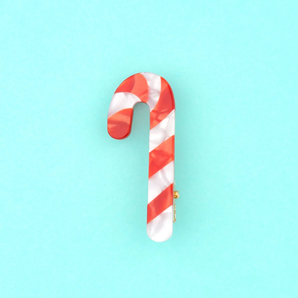 CANDY CANE HAIR CLIP