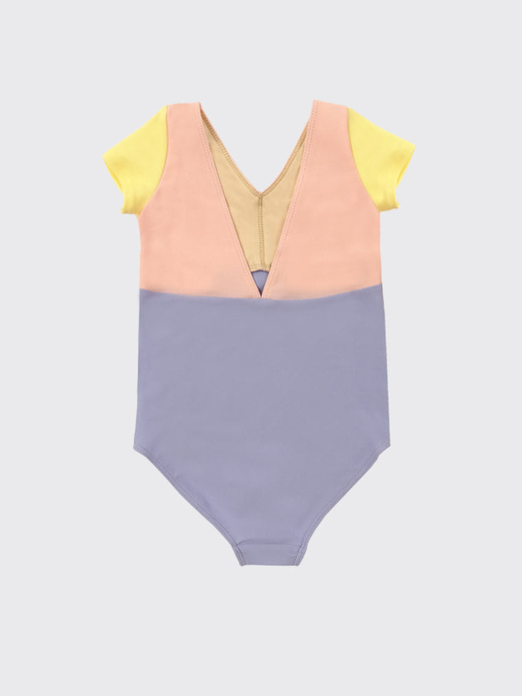 Petite Etoile tricolor girls leotard