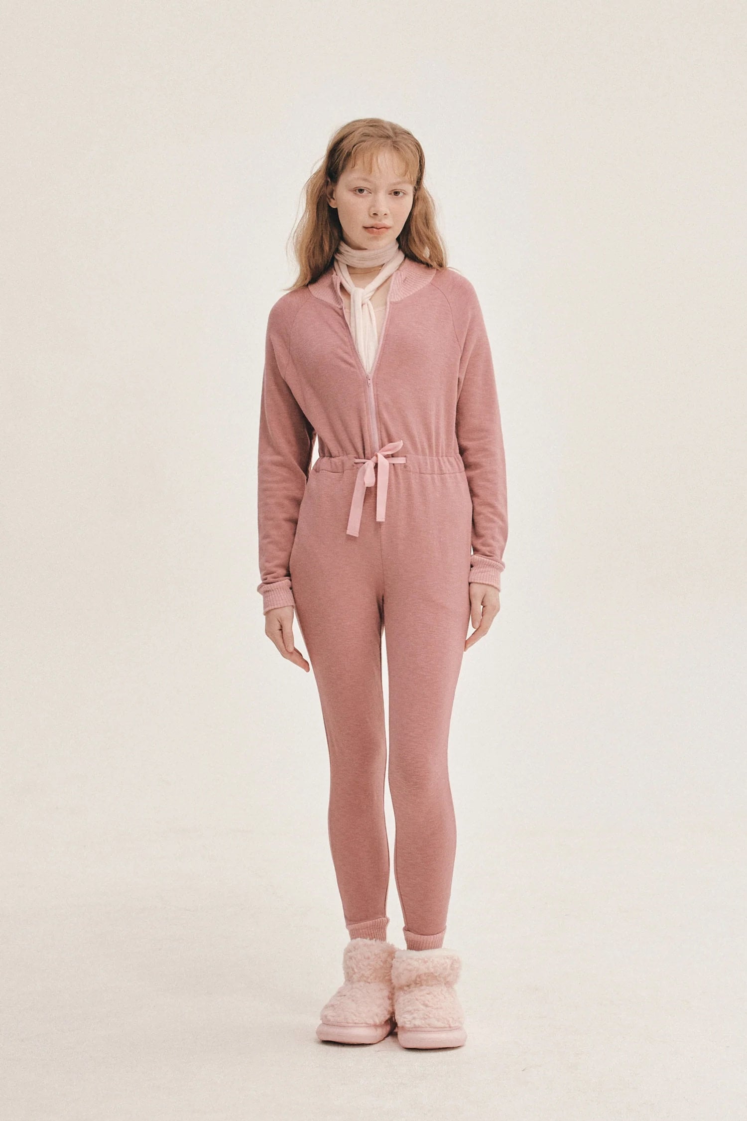 MODAL® FITTED JUMPSUIT | DUSTY PINK