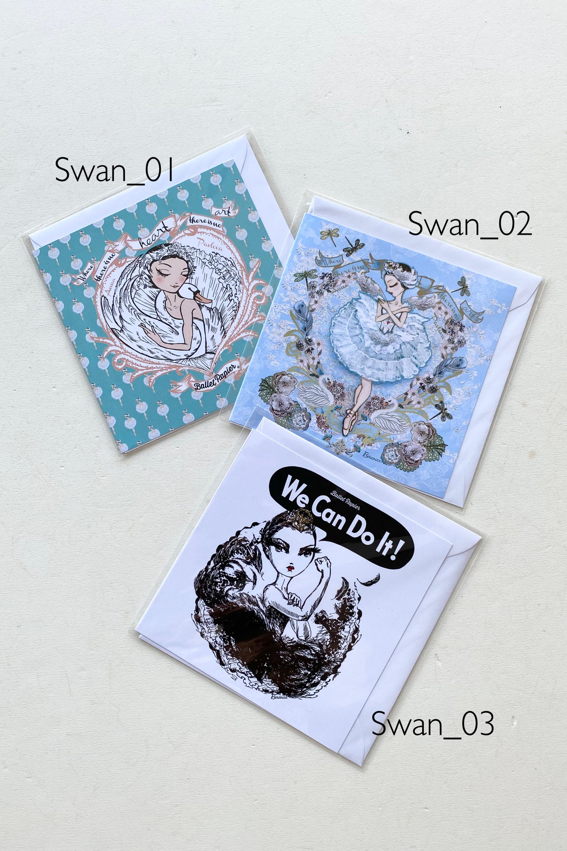 Greeting card | Swan