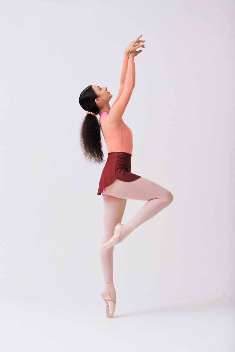 ECONYL® BALLET SKIRT | BURGUNDY