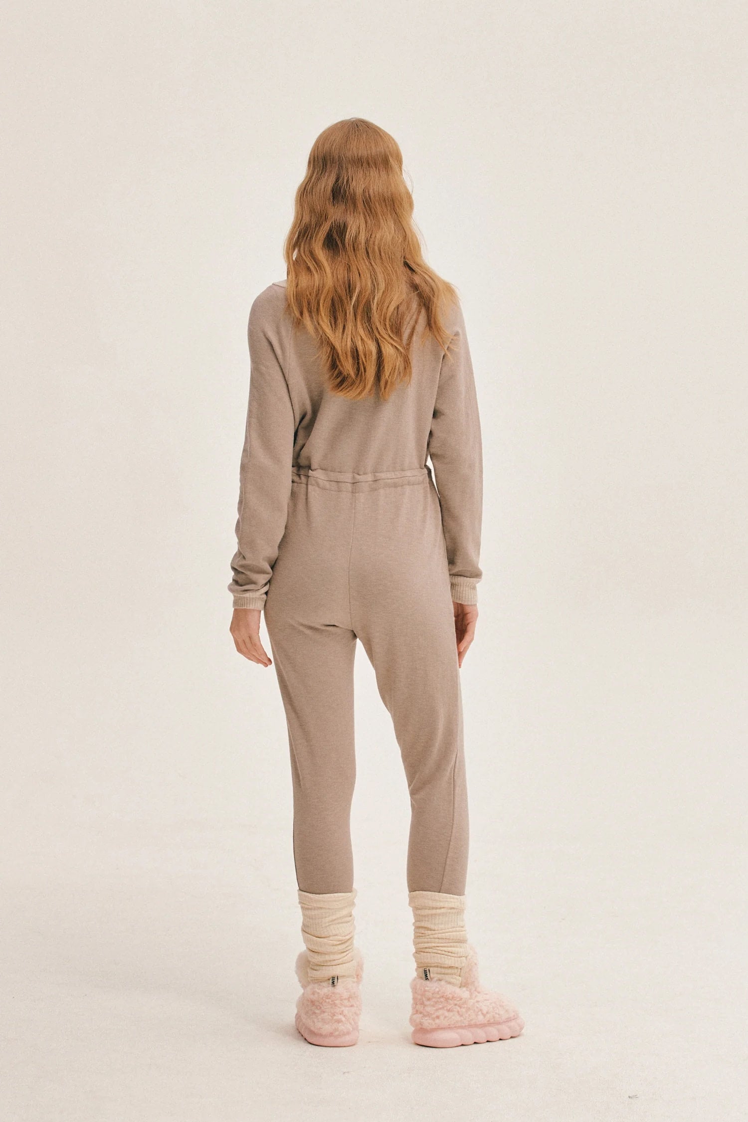 MODAL® FITTED JUMPSUIT | ASH BROWN