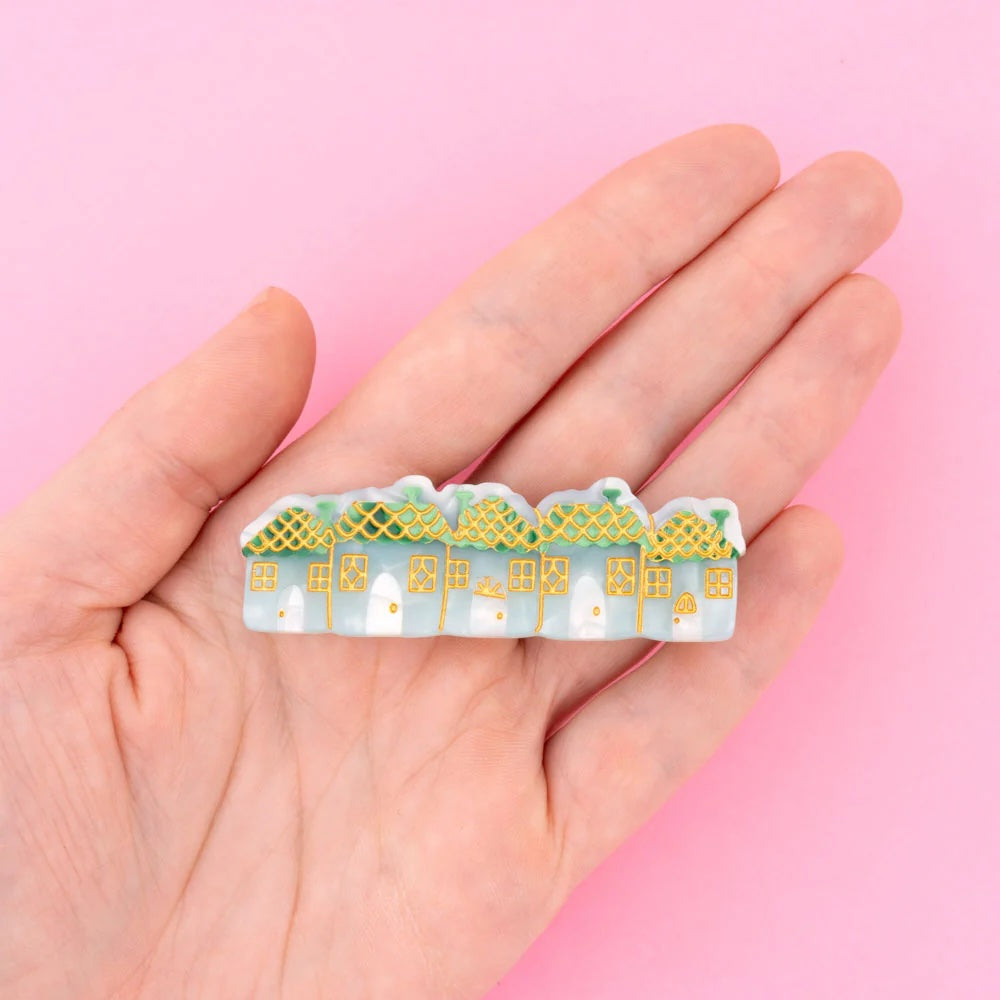 SNOWY TOWN HAIR CLIP
