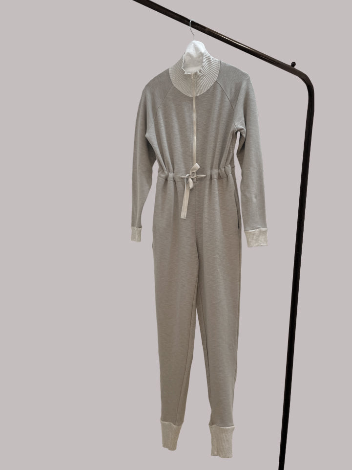 MODAL® FITTED JUMPSUIT | ASH BROWN
