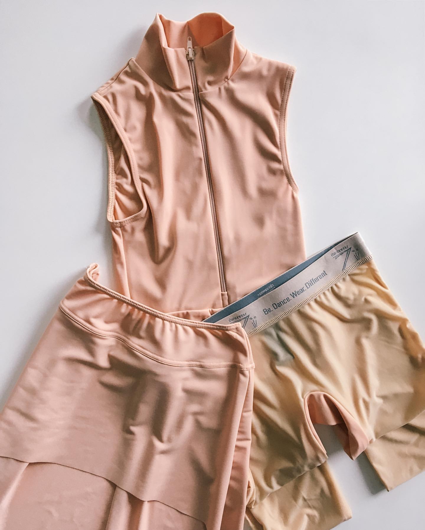 Translucent Ziphirus leggings Zold | beige