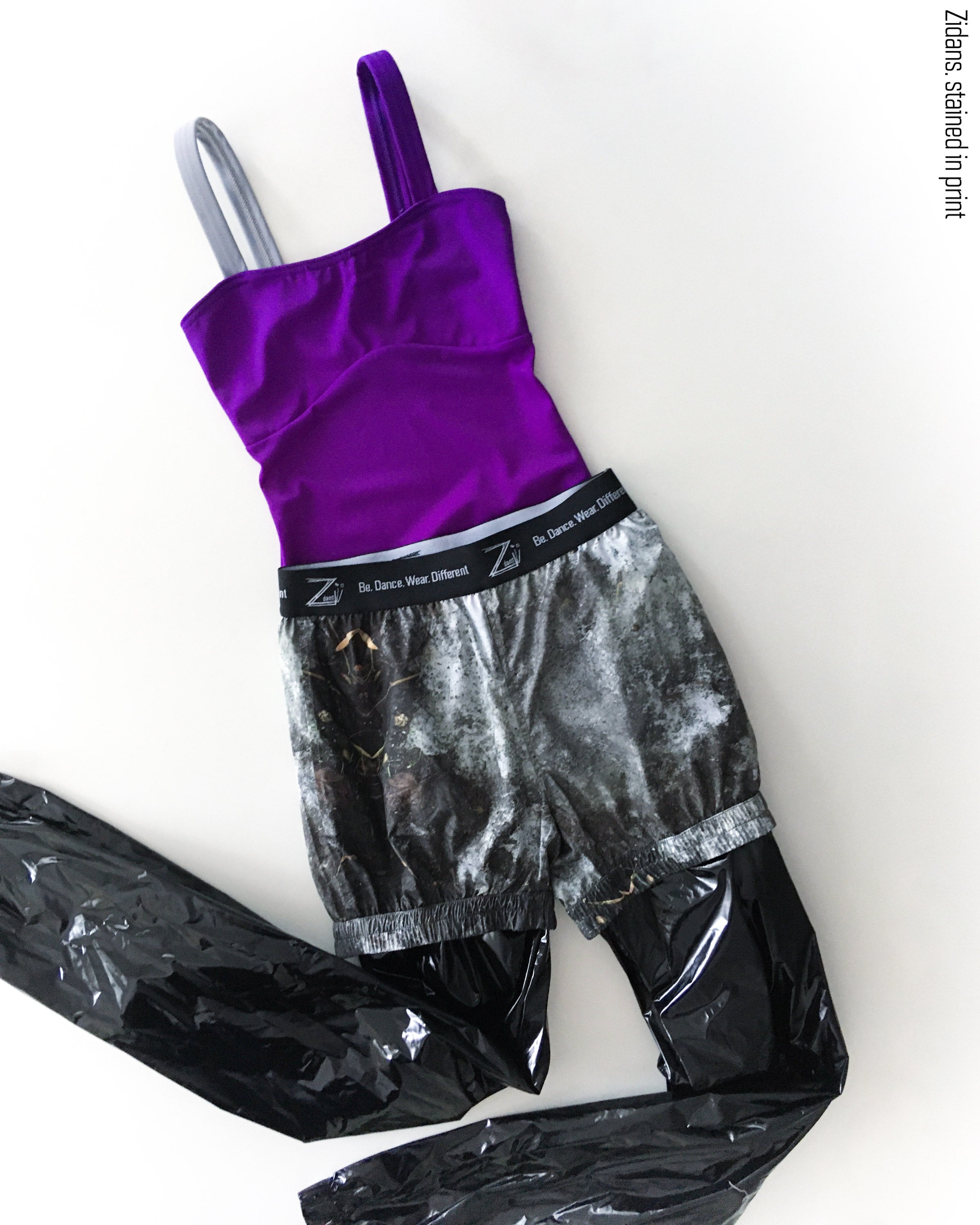 Pants + Shorts, stained in print | mud