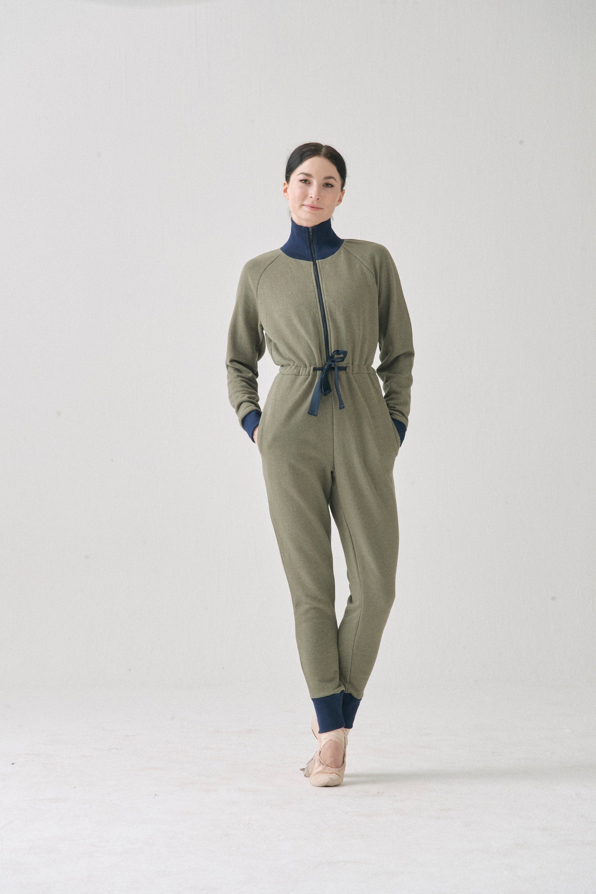 ORGANIC COTTON JUMPSUIT | KHAKI