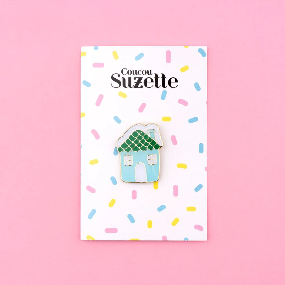 SNOWY HOUSE PIN