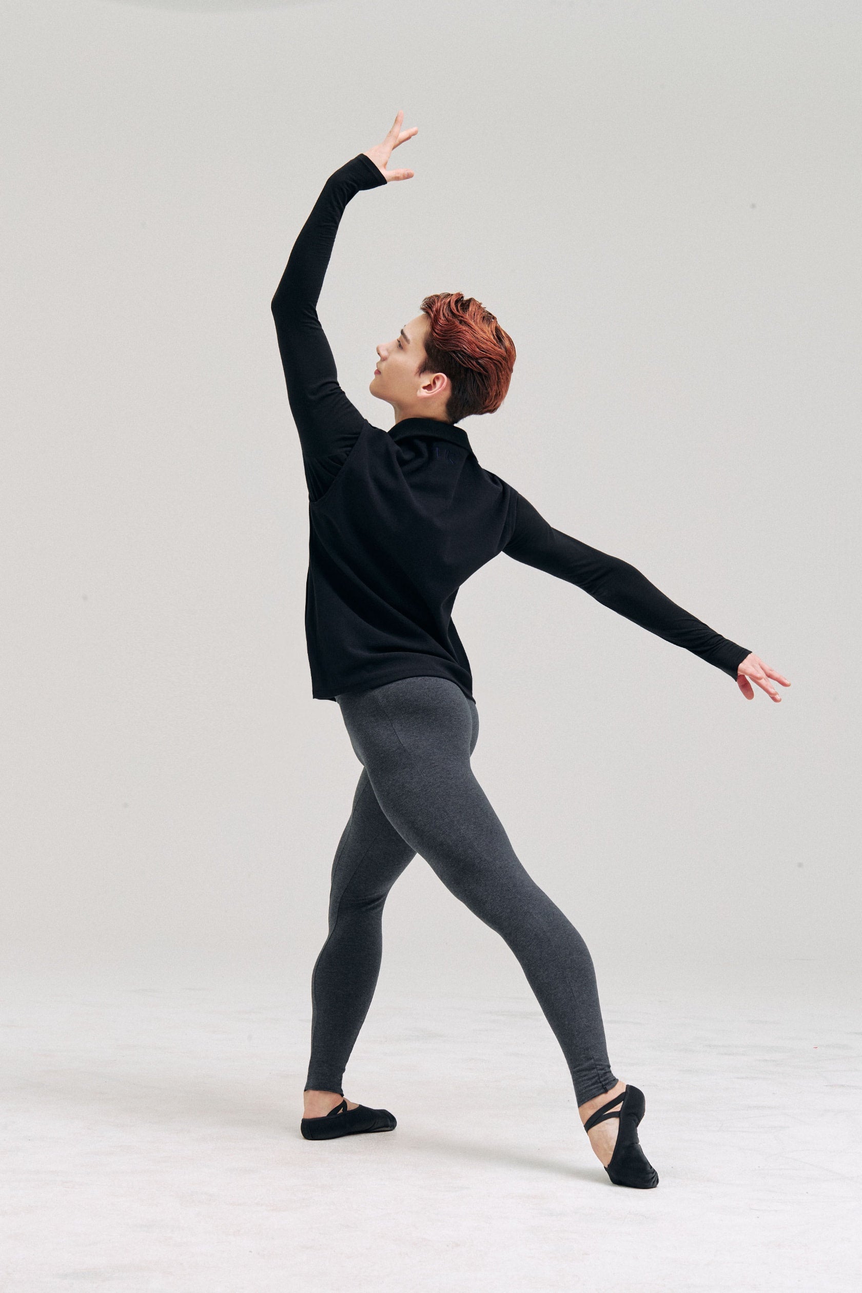 MEN ORGANIC COTTON LEGGINGS - ANTHRACITE