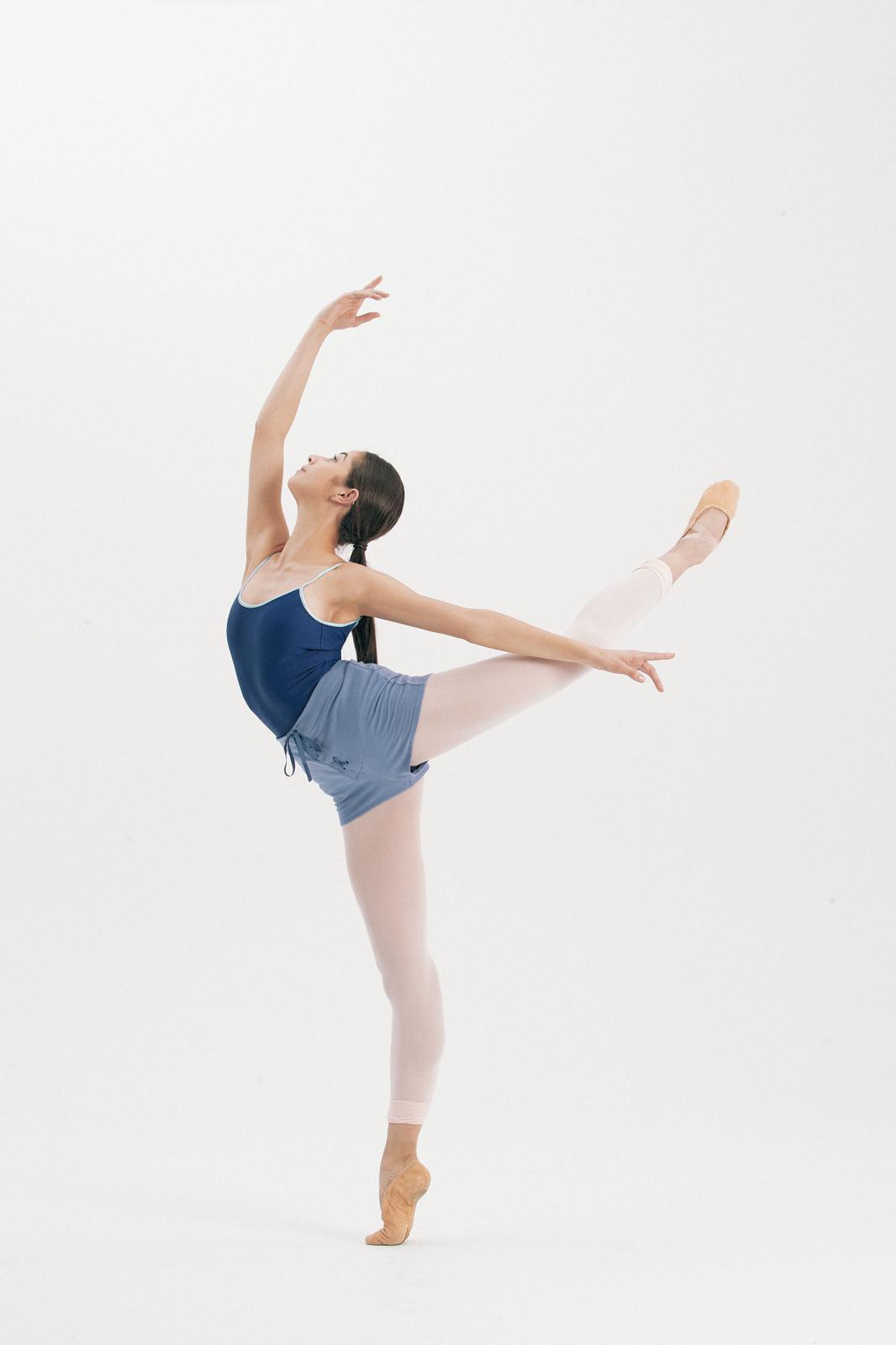 ECONYL® THIN STRAPS LEOTARD with Bra pad | DARK BLUE