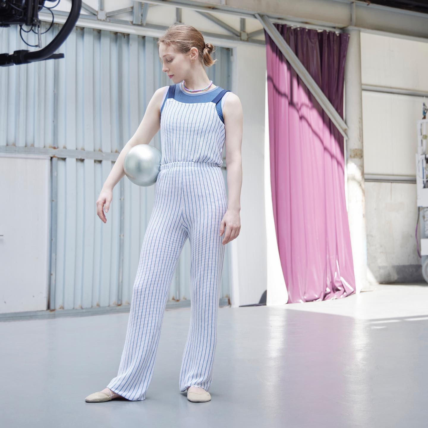 MODAL® LONG ROMPER | STRIPED BLUE