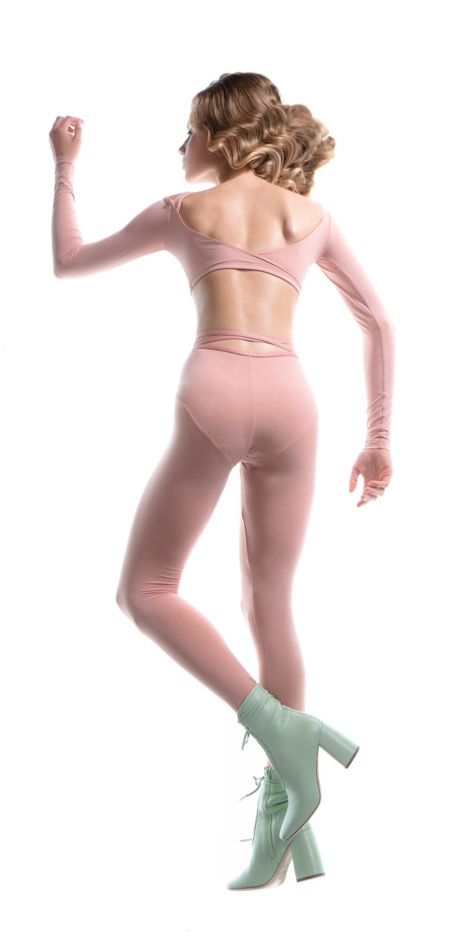 ECLIPSE – blush groin wrap pantyhose