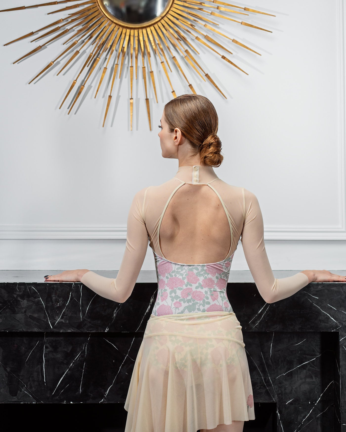 Unique-skirt mini | Nude Rose